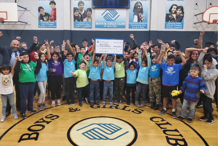 Boys & Girls Club of Whittier Receives $100,000 for Gym Renovation