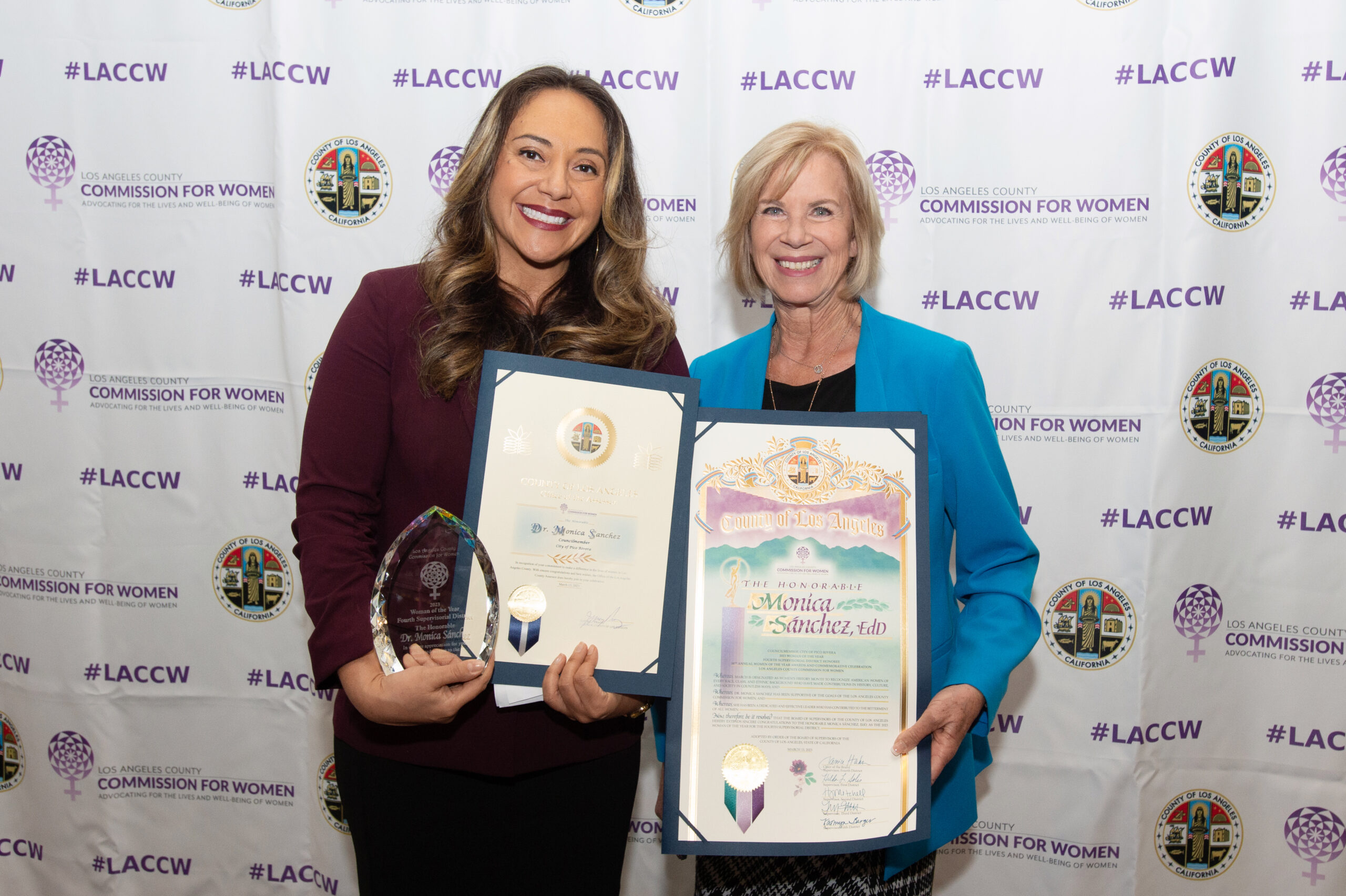 Supervisor Hahn Names Pico Rivera Councilmember Dr. Monica Sanchez “Woman of the Year”